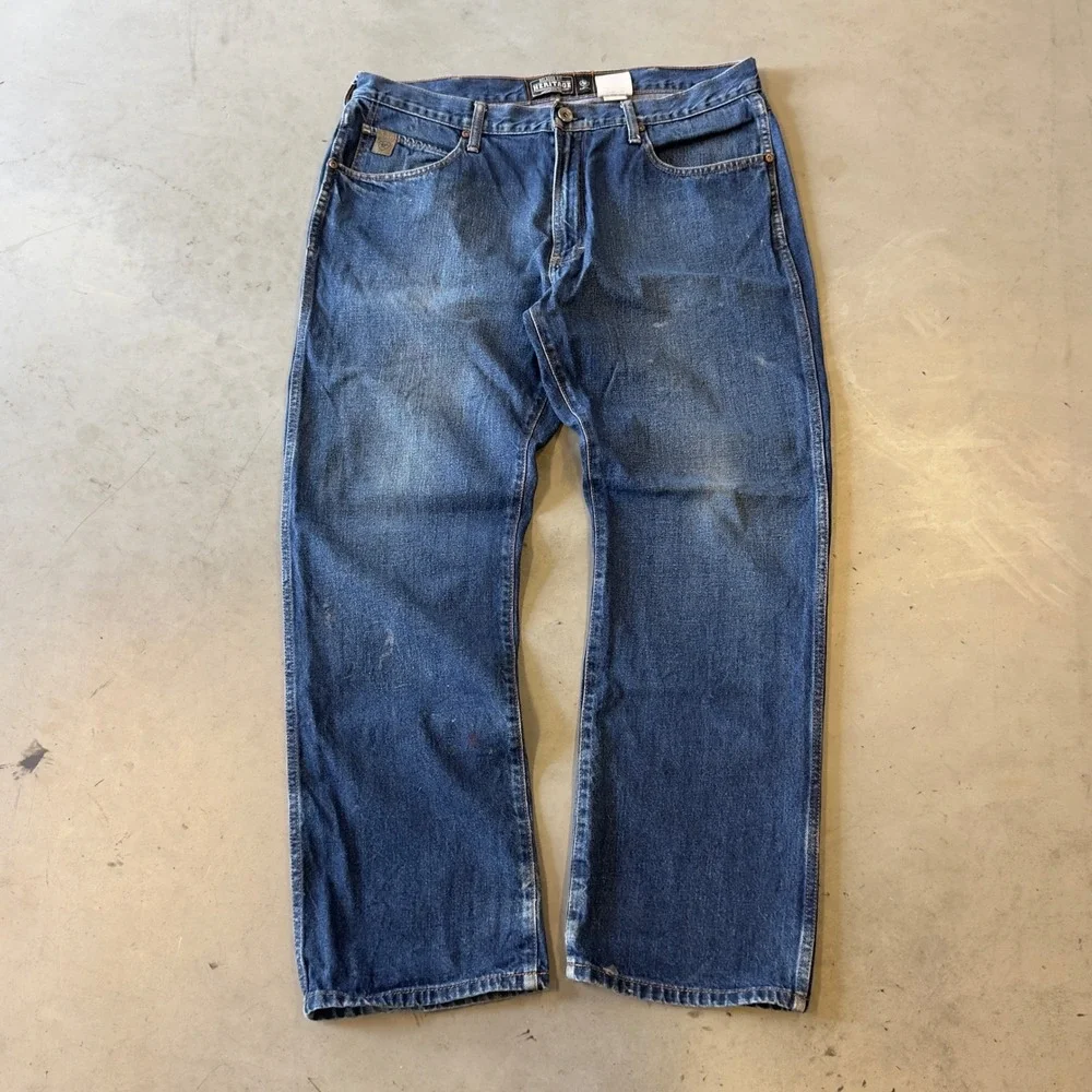 Ariat Heritage Relaxed Fit Jeans Mens 36x30 Blue Denim Straight Leg Workwear